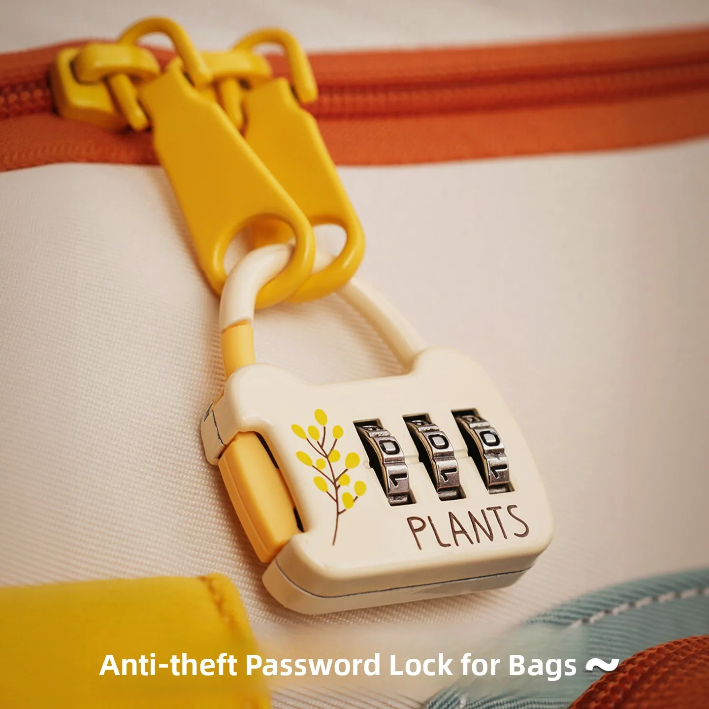 

Small Outdoor Travel Backpack Password Lock Luggage Anti-Theft Tool Bag Zipper Anti-Loss Safety Lock Theft-Proof Lock