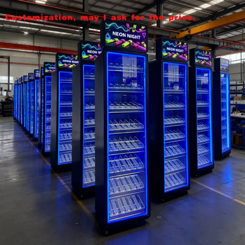 

Изготовленная на заказ.Европейская бездымная металлическая полка для дисплея с прозрачными дверцами с дистанционным управлением и магазинами экрана.