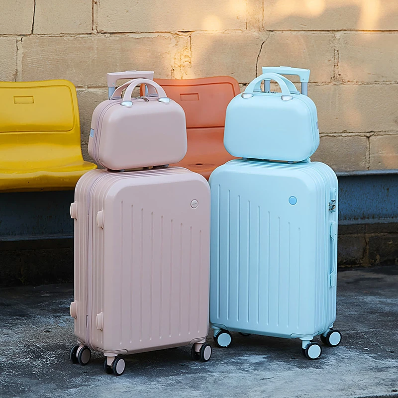 Valise à Roulettes Durable avec Mot de Passe pour Étudiant, Bagage GT pour Document de Bonbons Frais, Valise de Voyage de -du-- end, pour Femme et Homme