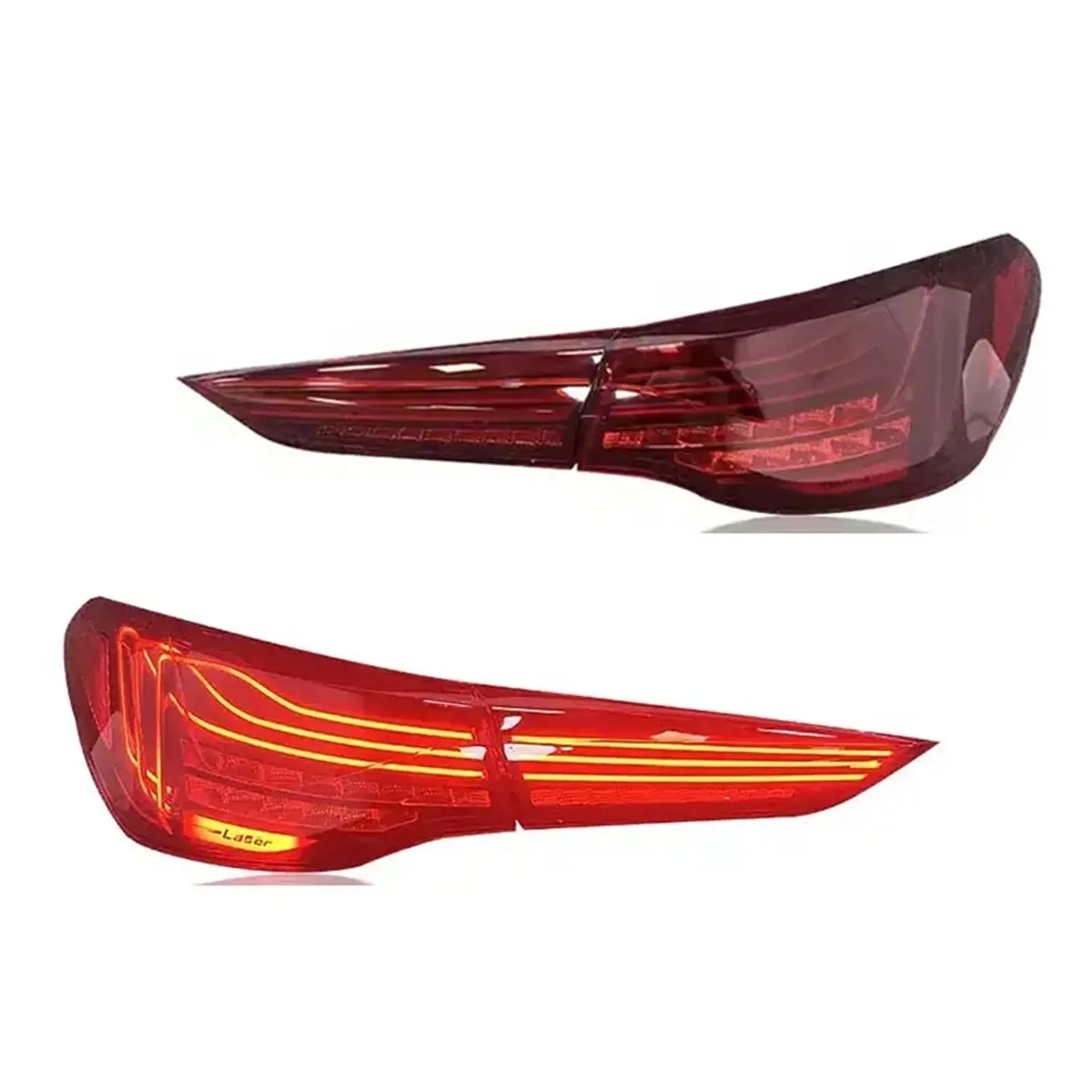 

Pair LED Taillight Assembly for BMW 4-Series G22 G82 CSL Style 2020-2022 Rear Lamp Tail Lights Car Auto Parts