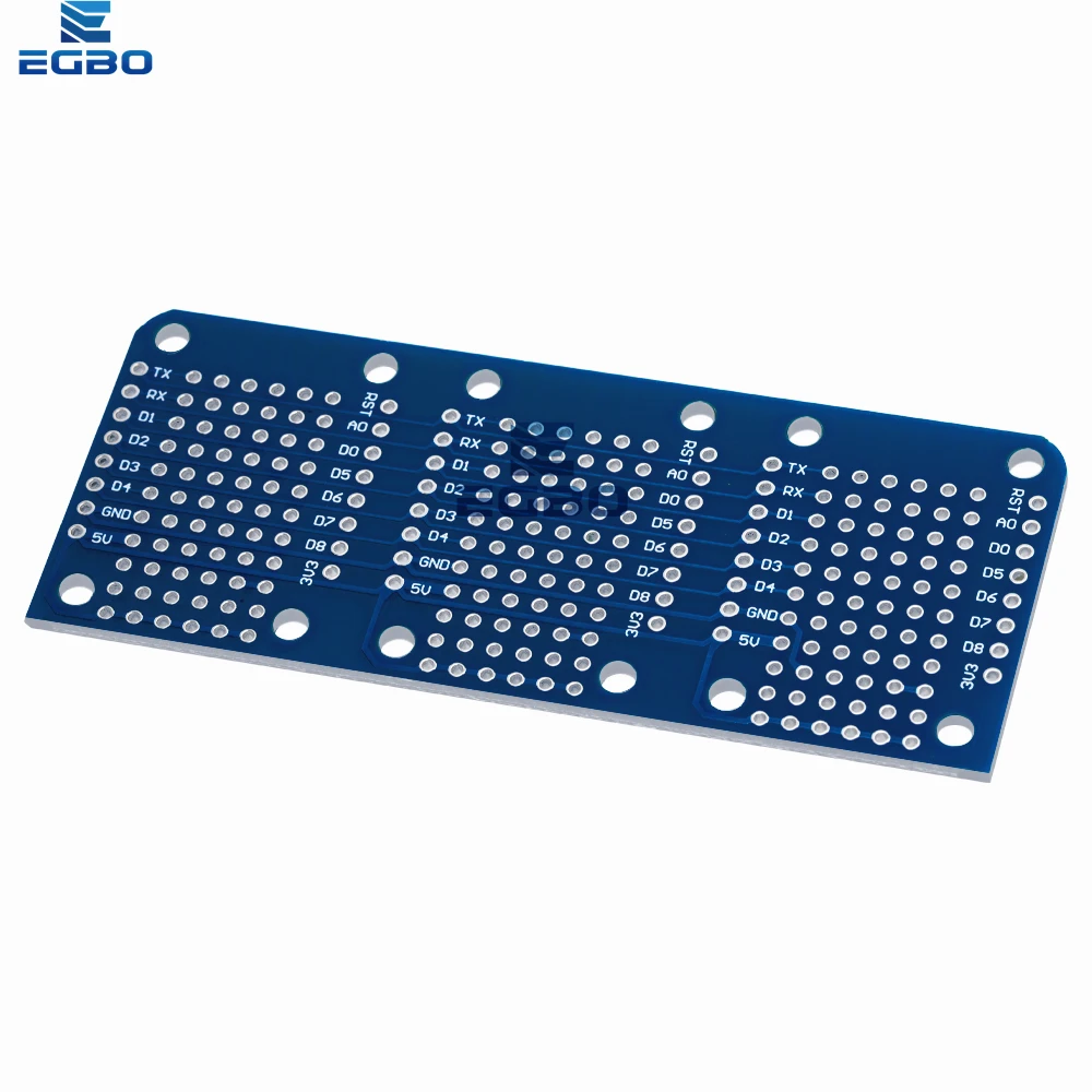 WeMos D1 درع صغير ثلاثي الطبقات |   بروتوبوارد مزدوج الجوانب لنماذج أوليية متوافقة مع Arduino للإلكترونيات التي تصنعها بنفسك