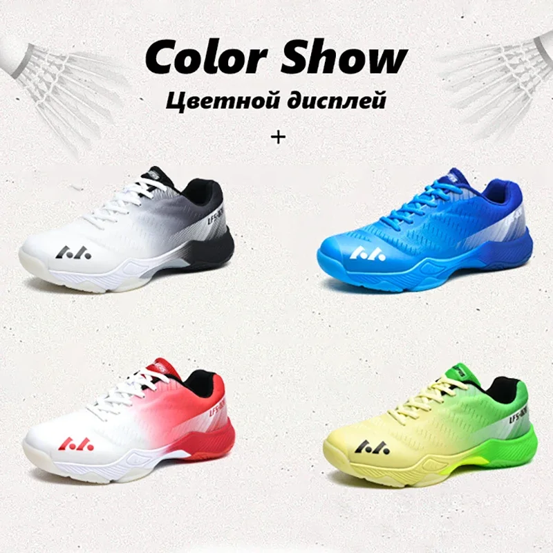 TaoBo nowy oryginalny LEFUS męski damski buty do badmintona rozmiar 36-46 amortyzujący stół tenisówki oddychające buty sportowe