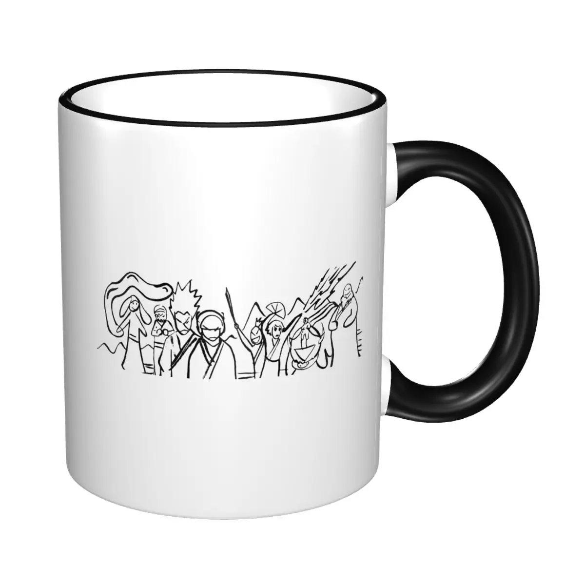 Avatar The Last Airbender Sokka's Drawing Mug Funny Ceramic Coffee Cups Tea Mugs Milk Cup Drinkware Gifts for Friends