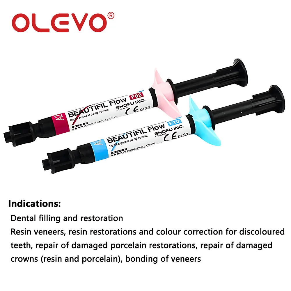مواد راتينج الأسنان 2 جرام/قطعة علاج الضوء مركب الراتنج نانو السائل تدفق جميل F02 F10 طب الأسنان ملء استعادة الأسنان #4
