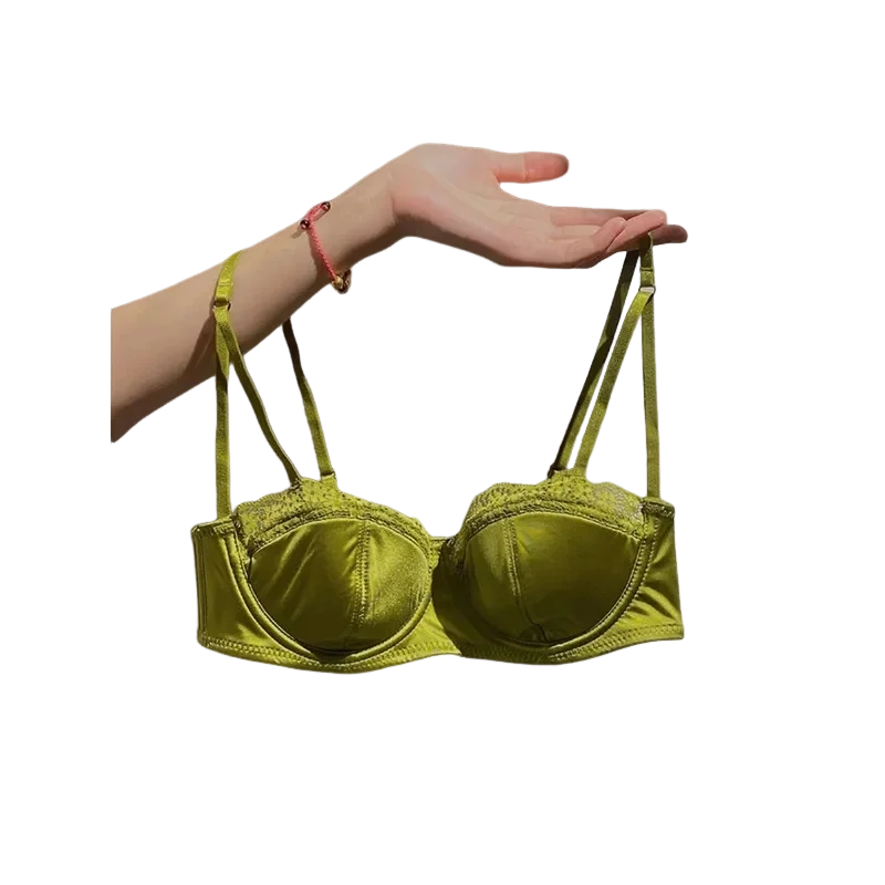 Sales Hot Bra Set Push Up Underwire Lace Demi Cup Anti-Ptosis Side Fat Control KUCLUT Gather Daily Women 32-38 Bra and Panty