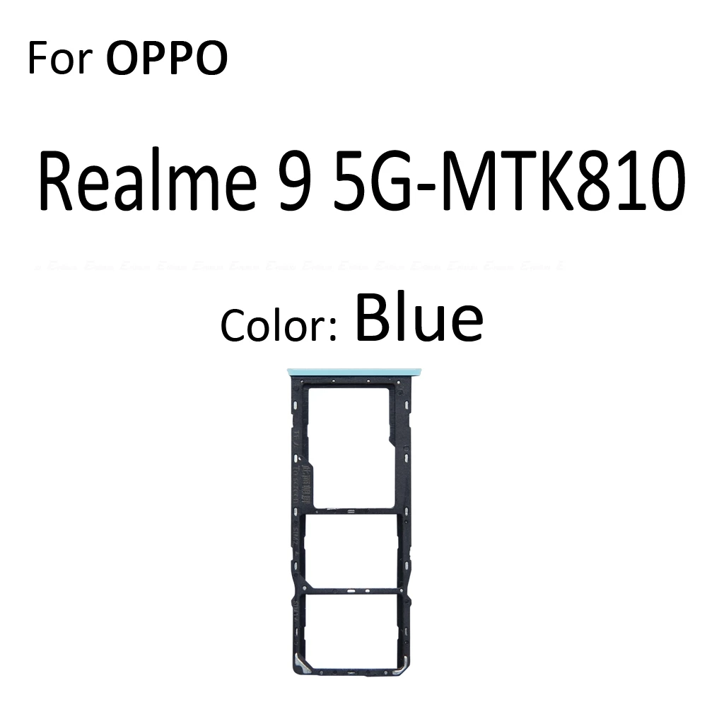 Sim Card Tray Socket Slot Reader Adapter For OPPO Realme 9 Pro Plus 9i 4G 5G Micro SD Card Holder Connector Container Parts
