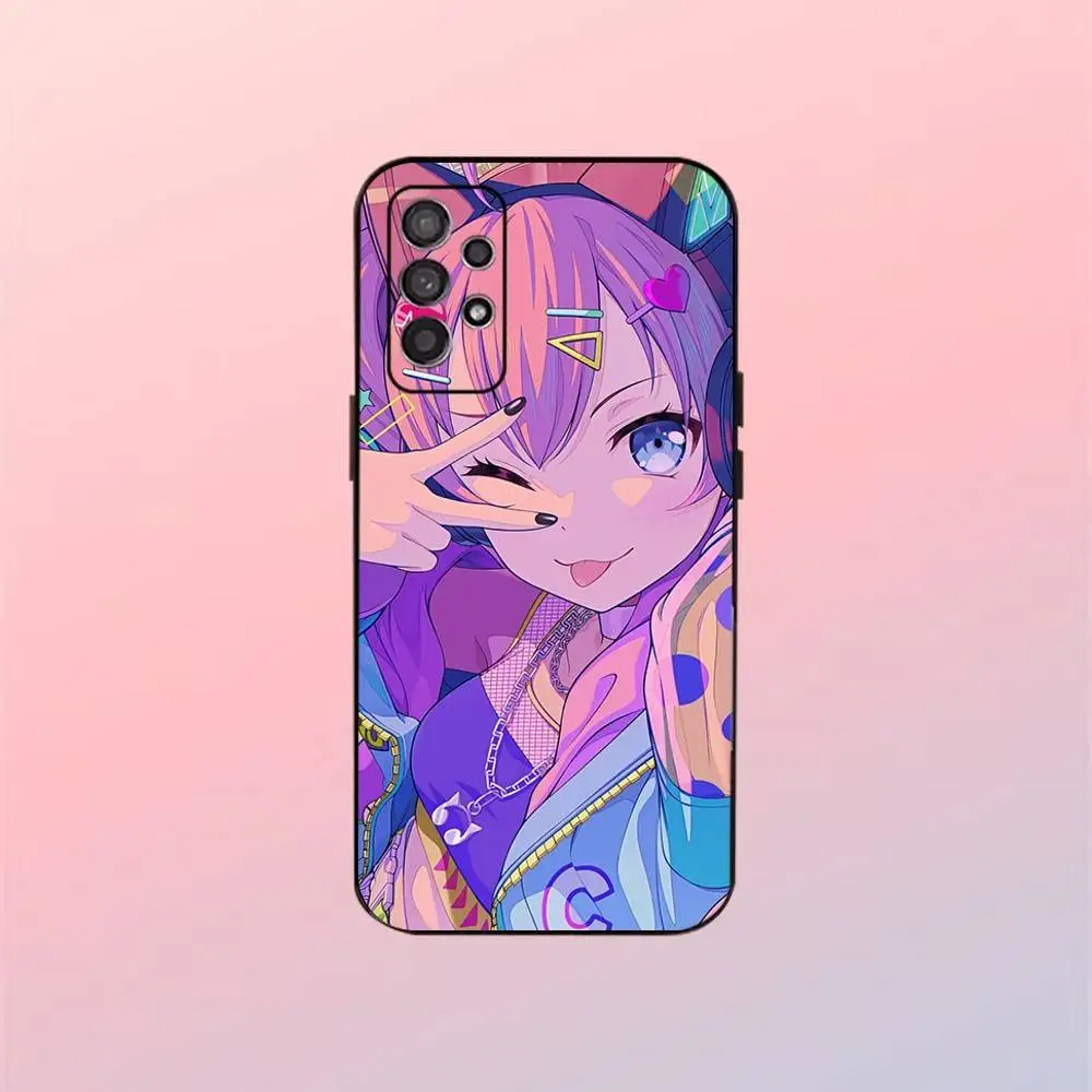 حافظة هاتف Game BanG Dream CHU2 لهاتف سامسونج جالاكسي A13، A21s، A22، A31، A32، A52، A53، A71، A80، غلاف أسود ناعم