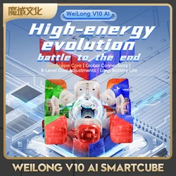 Moyu Weilong ai-スマートキューブ,マジックスピード,磁気ジャイロスコープ,wmパズル,m uv 3x3,v10,3x3