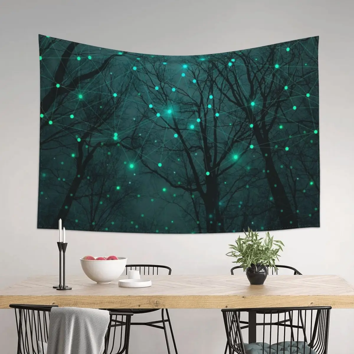 

Silently, One by One, the Stars Blossomed Tapestry Nordic Home Decor Art Mural Wall Hanging Home Decor Accessories Tapestry