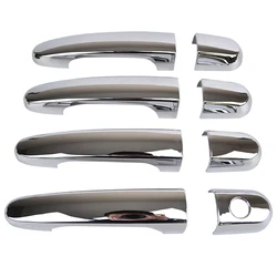 For Kia Sportage 2005 - 2010 Chrome Side Door Handle Cover Catch Trim Car Bezel Molding Sticker 2006 2007 2008 2009