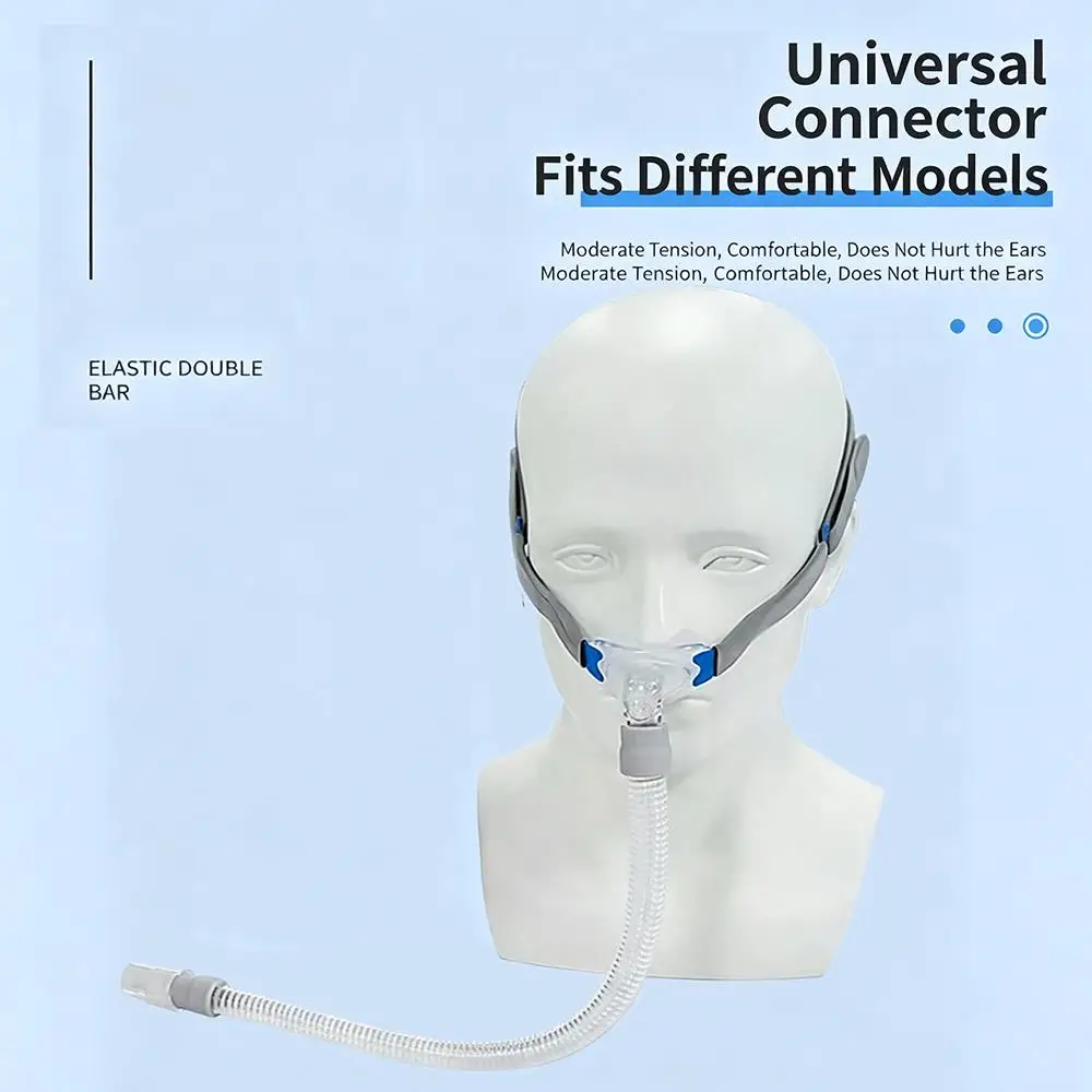 Cpap Nasal Pillows Mask Universal Sleep Apnea Nasal Mask With Headgear For Cpap Mask With S/M/L Three Sizes Silicone Cushions