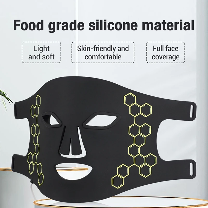 LED Photon Beauty Mask Instrument IPL Rejuvenation Lightens linee sottili illumina il tono della pelle morbido e delicato sulla pelle