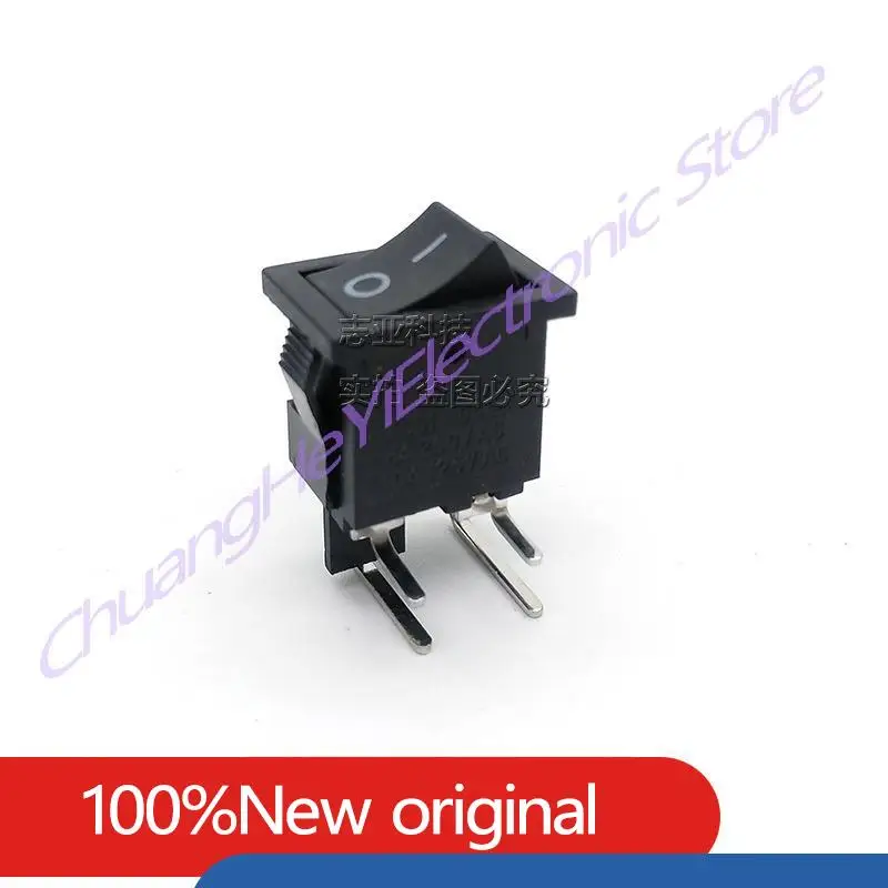 10Pcs/Lot Ship Type Switch KCD1-104 Bent-Foot 4-Foot 2-Speed 6A 15*21mm Warping Switch