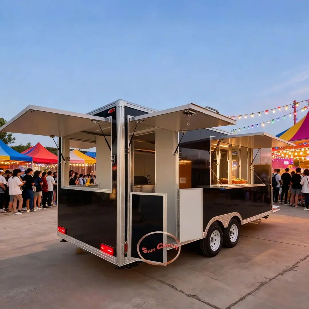 

Fast Food Truck Pizza Truck Ice Cream Mobile Kiosk Coffee Trailer Concession Food Stall - Portable Catering Business Solution
