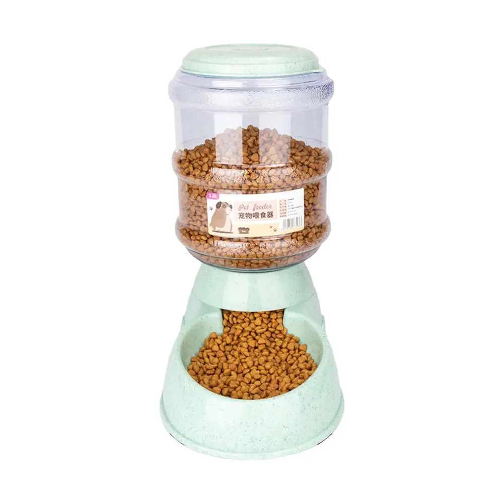 Large Capacity Pet Feeder Small Dog Food Bowl Automatic Water Dispenser Cat Feeder Drinking Bowl Pet Feeding Drinker Water Bowl