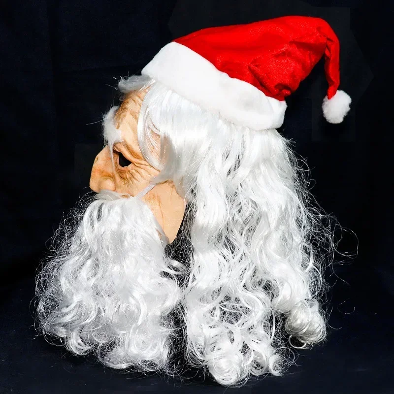 Nowa popularna maska Świętego Mikołaja Świąteczne nakrycie głowy Boże Narodzenie Halloween Prezent urodzinowy Zabawki dla dzieci