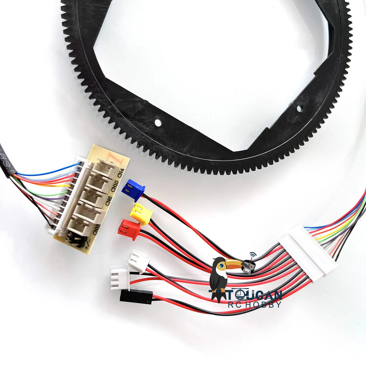 1/16 Henglong RC Tank Big Plastic TK6.0 Version 360° Rotating Gear W/ 12P Electric Slip Ring For 3869 3879 3888 3889 3908 Model