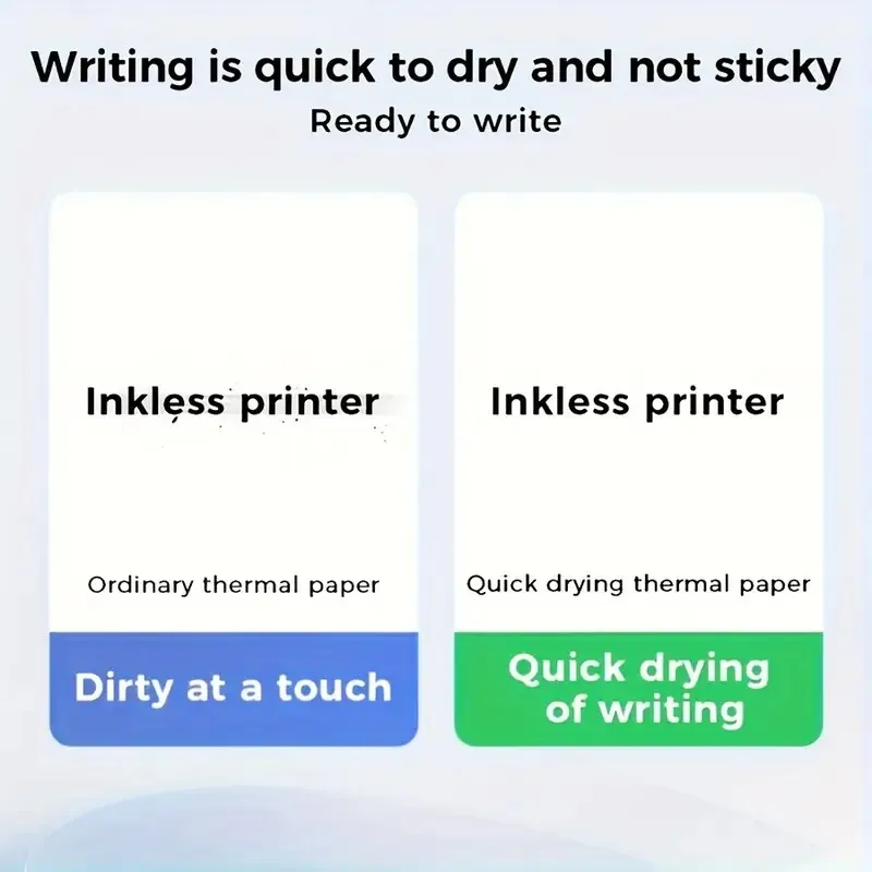 BPA Free Quick Dry Handwriting Thermal Paper Use for A4 Mobile Printer 100 Sheets Per Box
