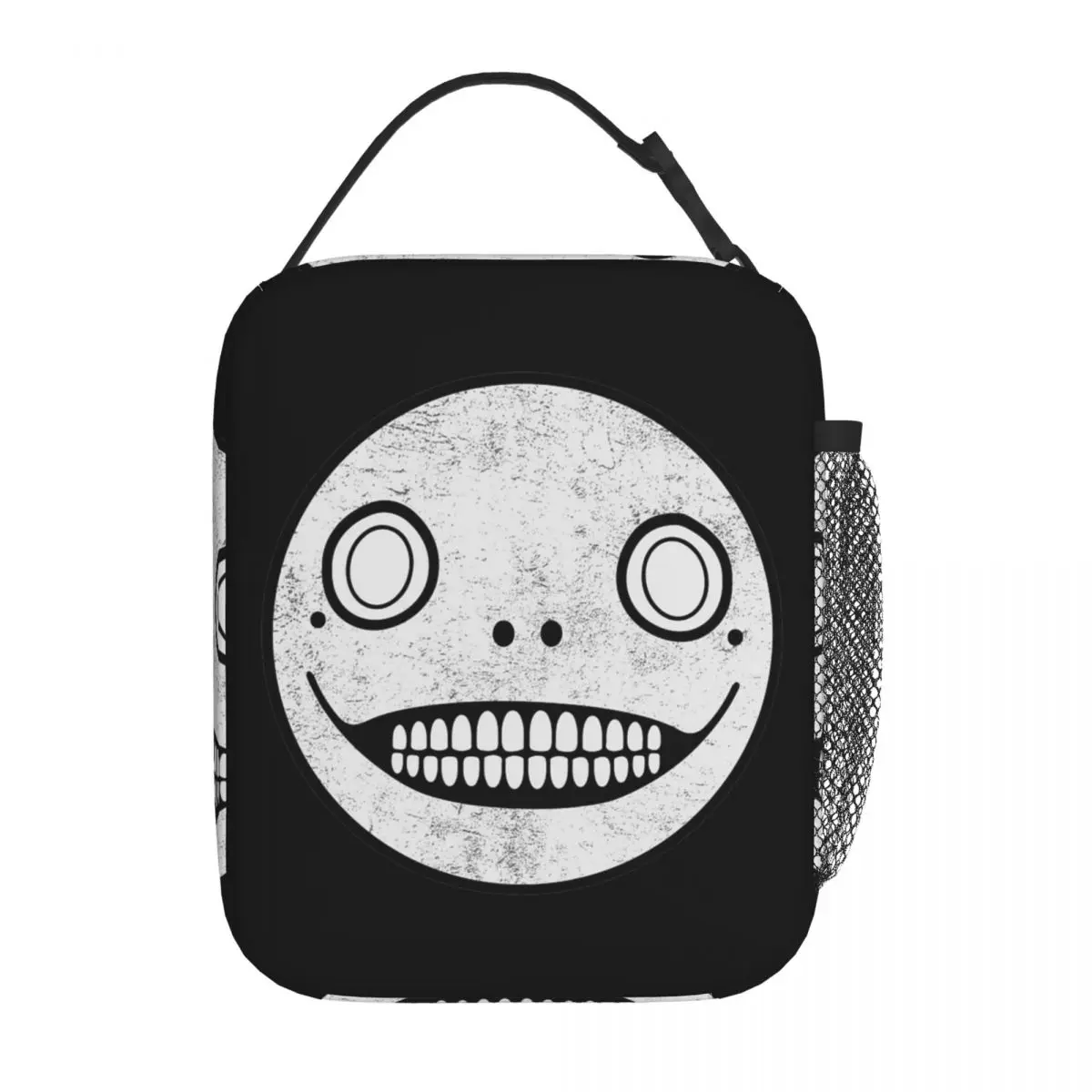 Nier Automata Emil Face Mask Thermal Insulated Lunch Bag for School Reusable Food Container Bags Cooler Thermal Lunch Boxes