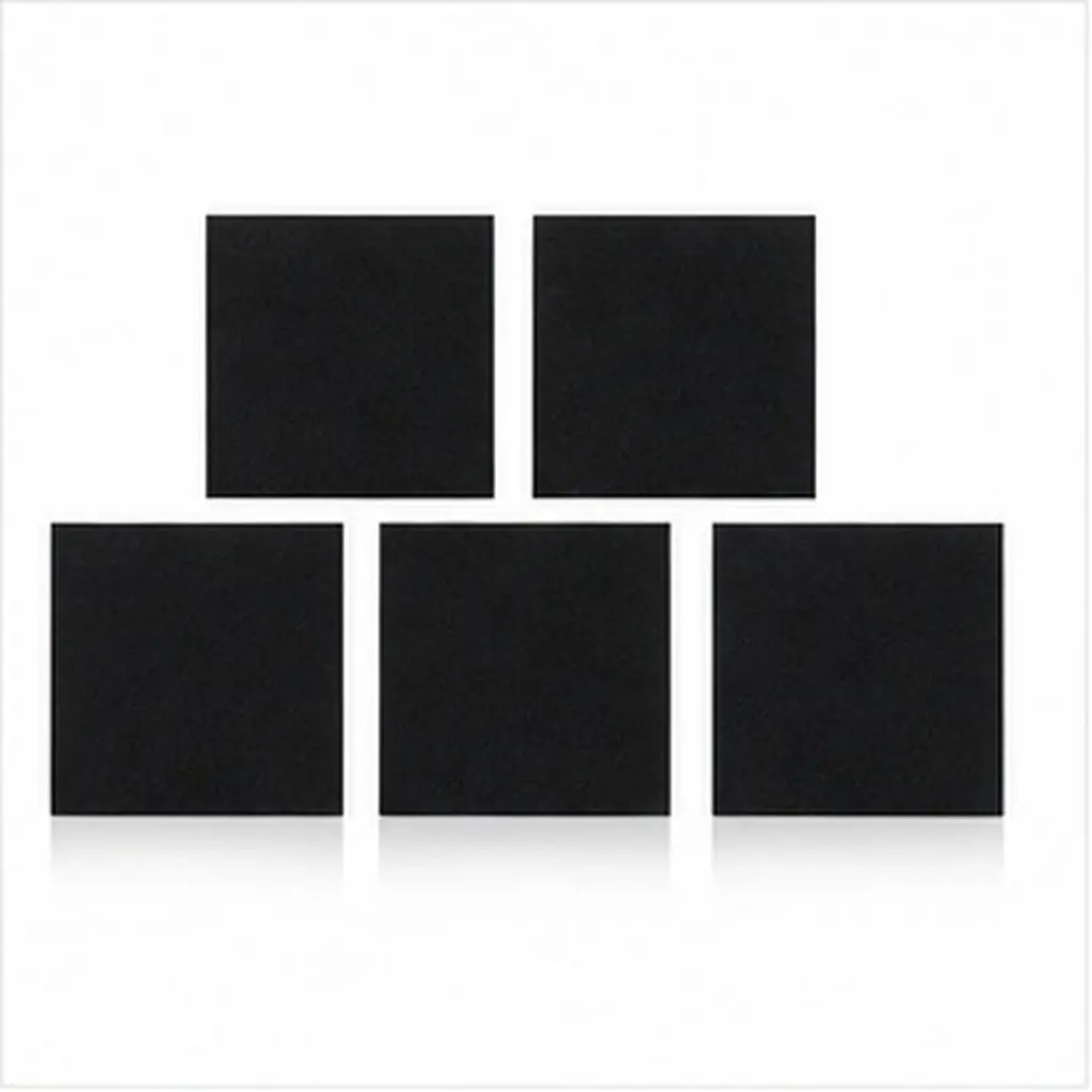 5Pcs Dense Felt Sound Absorption Panel Excellent Texture Soundproofing Wall Board for Ktv Studio Dance Room Home Office Use
