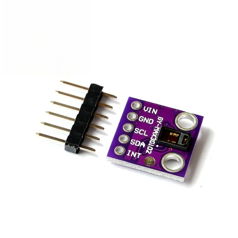 2pcs GY-MAX30102 Blood Oxygen Sensor Module Heart Rate Monitor I2C for Arduino
