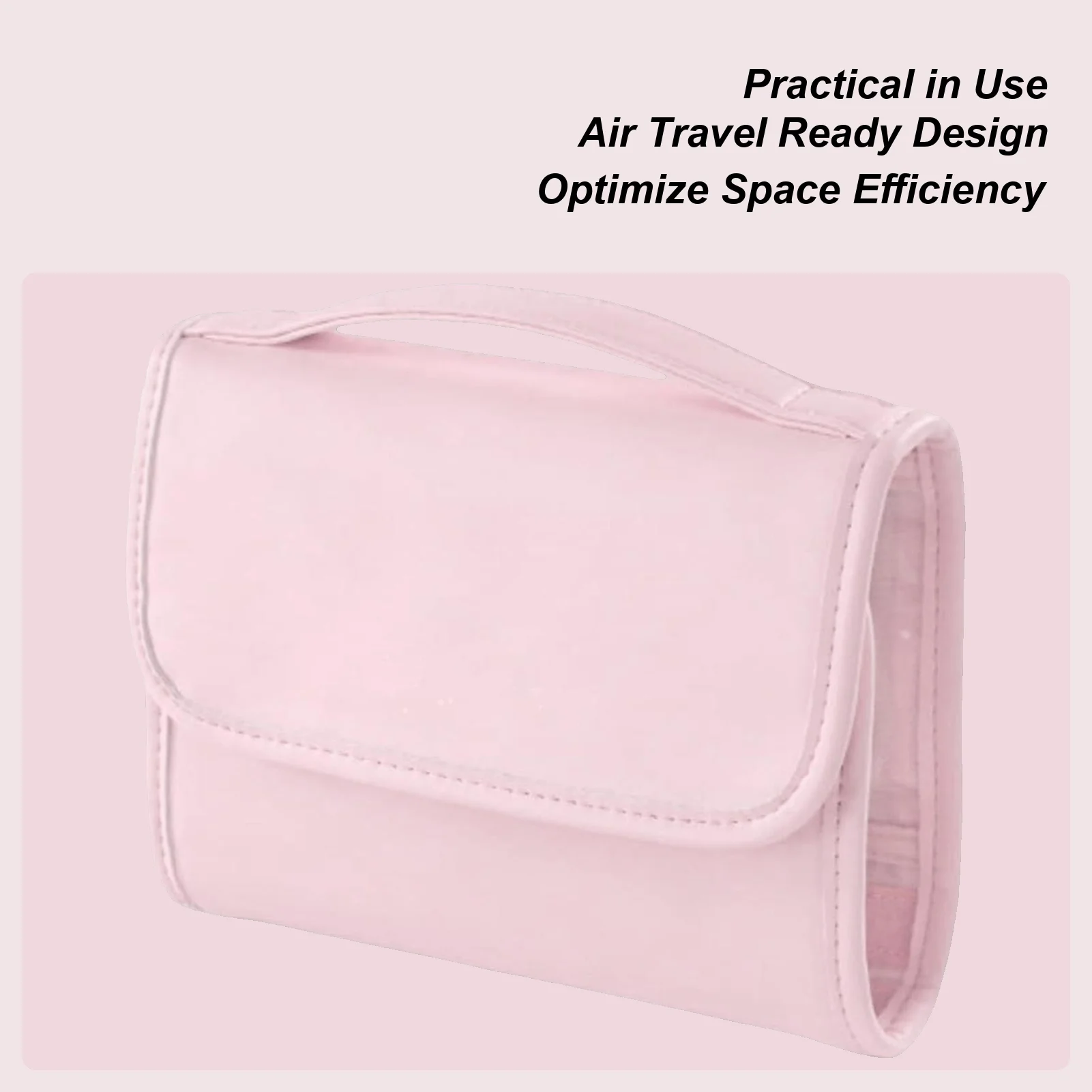 

Travel Makeup Bag Foldable Makeup Bag With Handle Cosmetics Organizer Large Capacity Toiletry Storage Pouch For Women Men