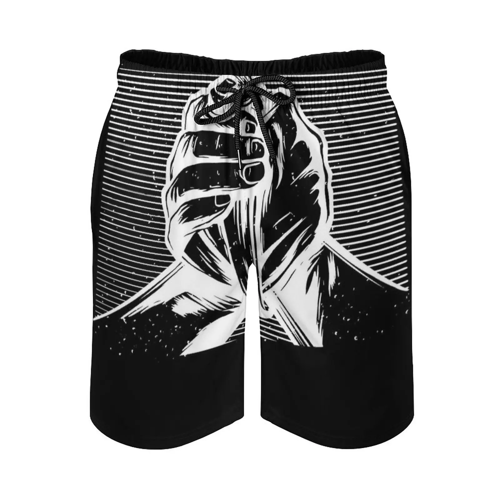 Unity Peace And Love Men's Beach Shorts 3D Printing Loose Surf Board Shorts Beachwear Unit Peace Love Mutual Aid Unite Humanity