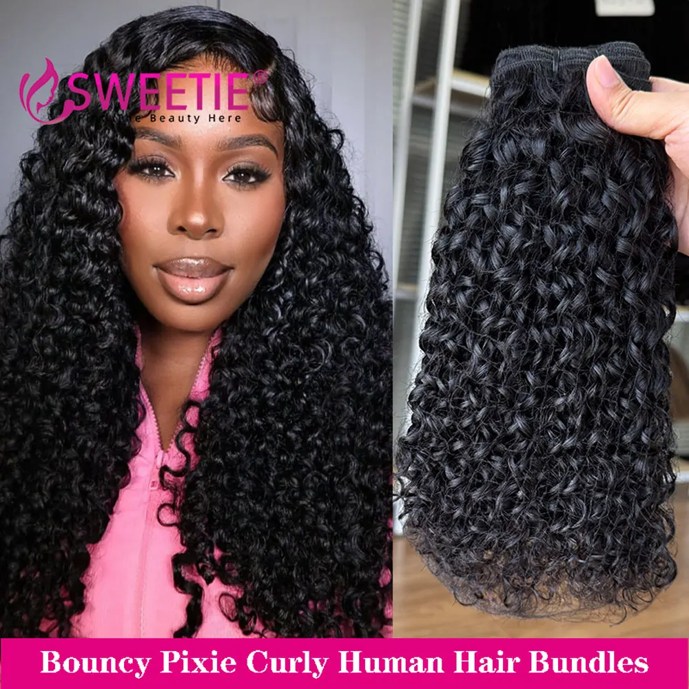 

Бирманские вьющиеся пучки человеческих волос Remy 12A Pixie Deep Curls Weave Virgin Hair Extension 3B 3C Спиральные вьющиеся пучки человеческих волос