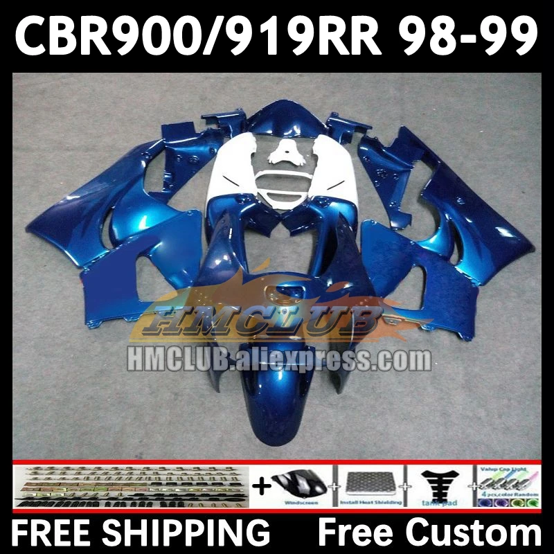 

Glossy Blue Fairings For HONDA CBR 919RR 900RR 919 CBR900 CBR919 RR 98-99 73No.0 900CC CBR900RR 98 99 CBR919RR 1998 1999 Body