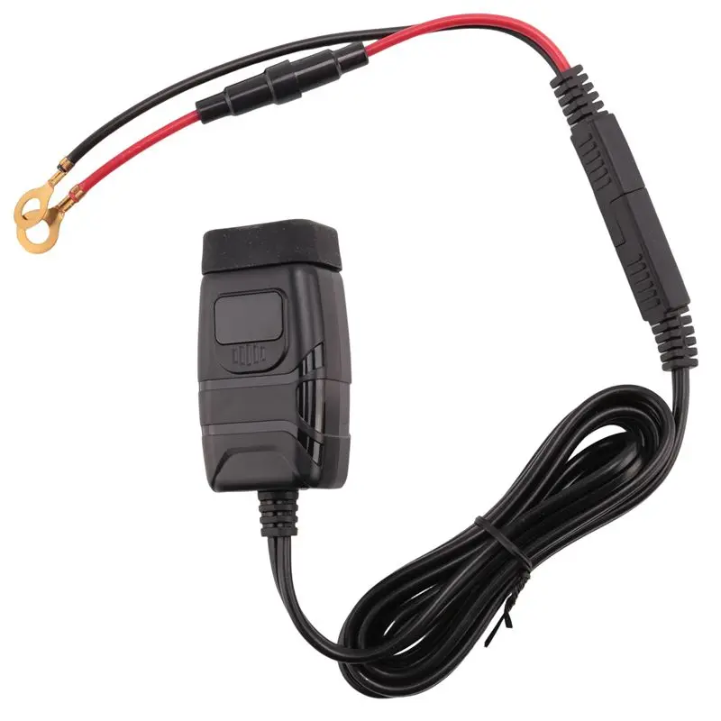 Dependable-QC3.0 Motorcycle USB+Type-C Waterproof Cell Quick Autocycle USB Socket With Voltmeter