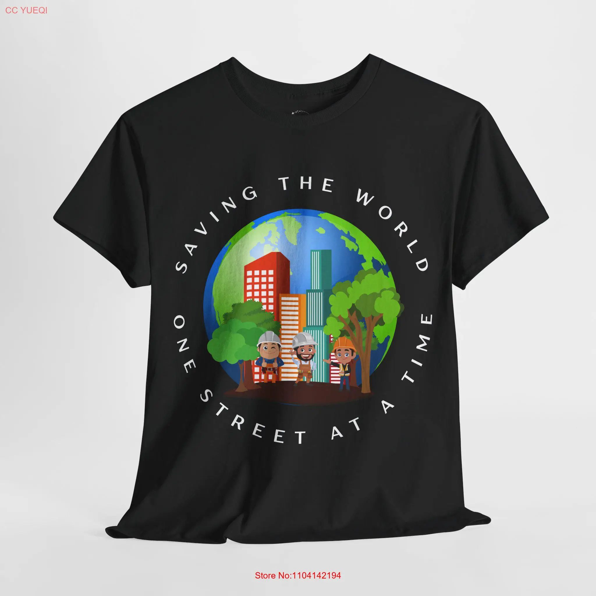 Saving the world one street at a time urban planner t shirt city apparel design architecture lover tee