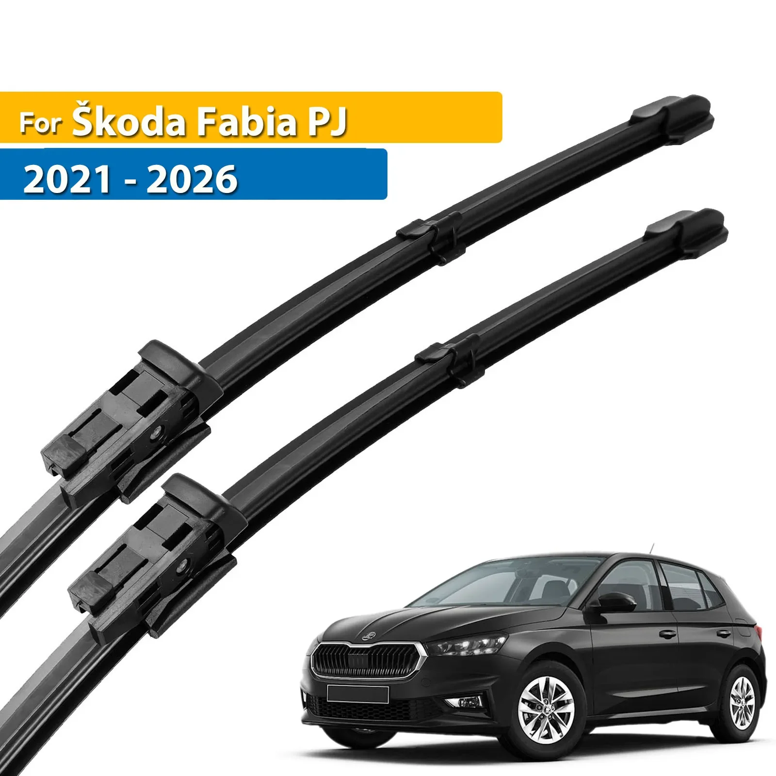 

Wiper LHD Front Wiper Blades For Skoda Fabia PJ 2021 - 2026 Windshield Windscreen Clean Window Car Rain Brushes 26"+18"