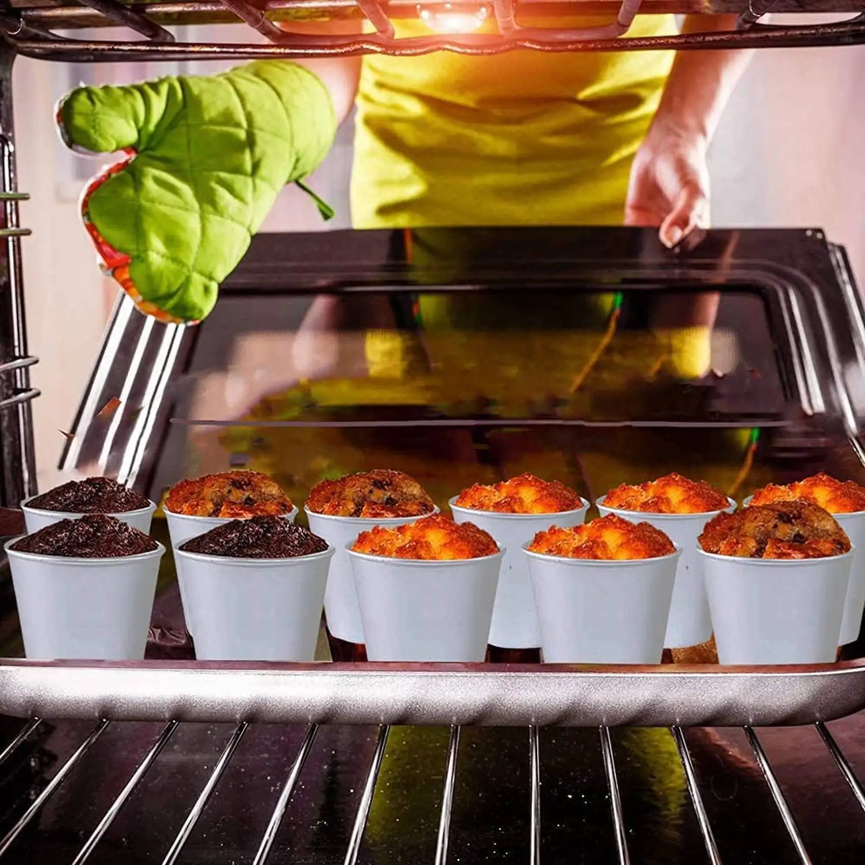 6 шт. алюминиевая форма Dariol, чашка для выпечки, Dariole Pudding, форма для десерта, крема, круглая антипригарная форма для яичного пирога, чашка для выпечки