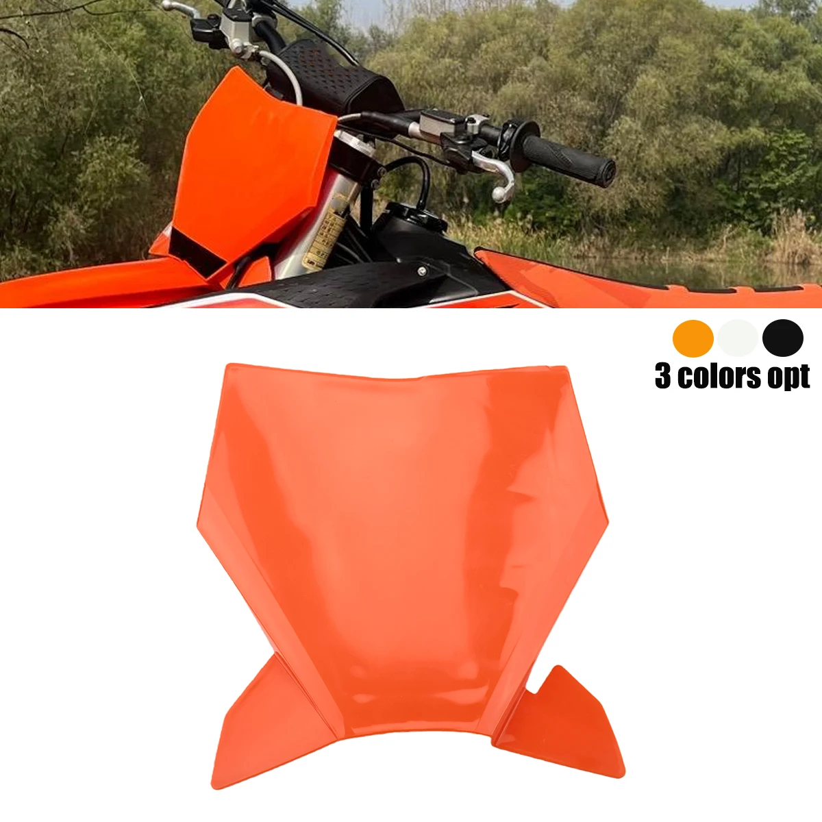 

New Motorcycles Accessories Front Number Plate Plastic Cover For KTM SX 50 2024 2025 2026 Universal Racing Parts