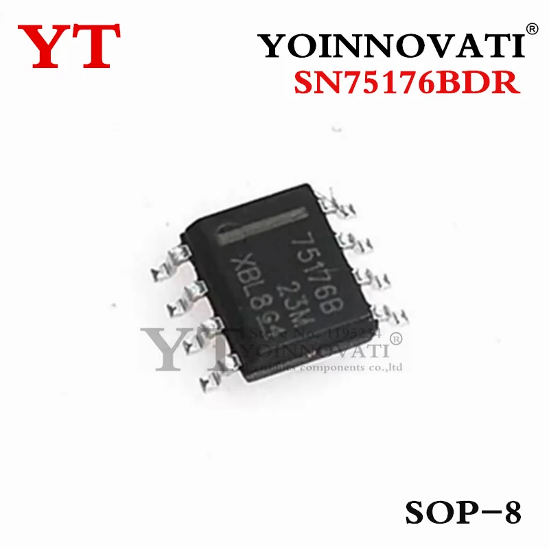 100pcs/lot SN75176BDR SN75176 75176B SOP8