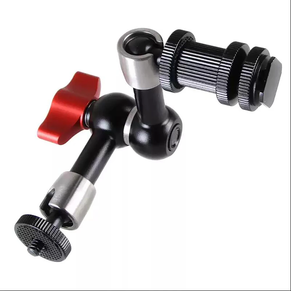 

7" 11" Stainless Steel Articulating Magic Extension Arm for Camera LED Monitor Cage Mic Light Wanxiang Monster Hand Magic Arm