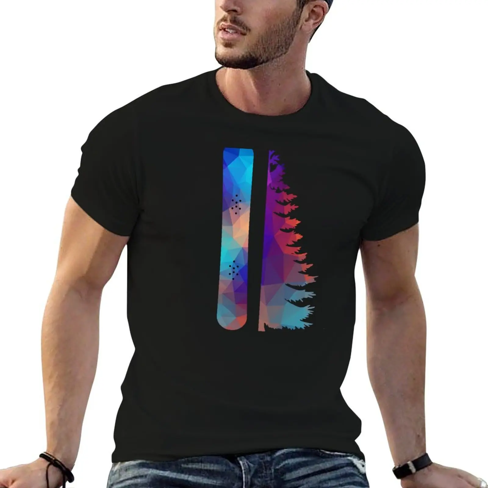 

Snowboard Tree T-Shirt summer clothes vintage anime shirt hippie clothes mens vintage t shirts