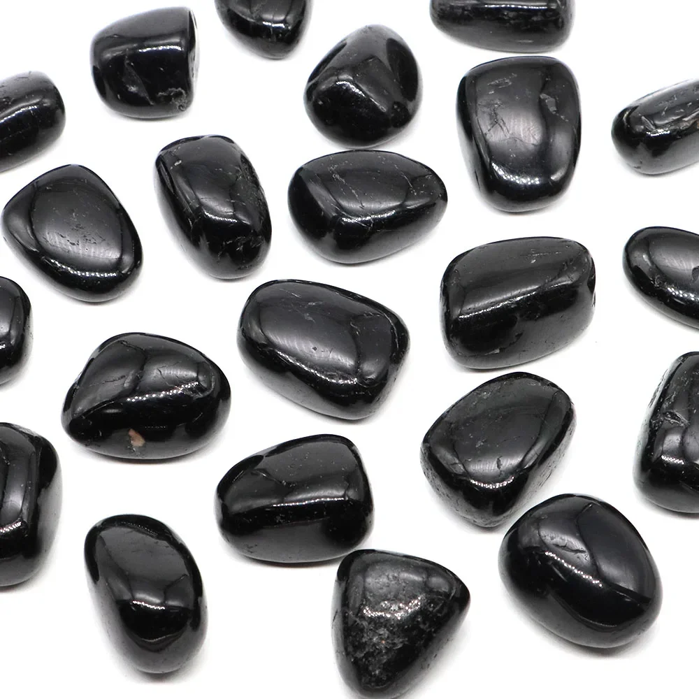 Natural Black Tourmaline Irregular Tumbled Stone Reiki Healing Crystal Energy Quartz Specimen raMinel Aquarium Home Garden Decor