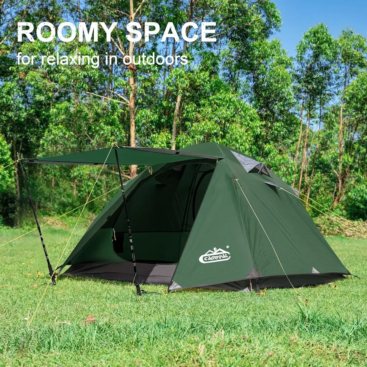 2-3 Person Tent Backpacking Tent, Waterproof Windproof 4 Season Tent for Camping, Easy Setup Two Person Tent for Backpacking, Hi