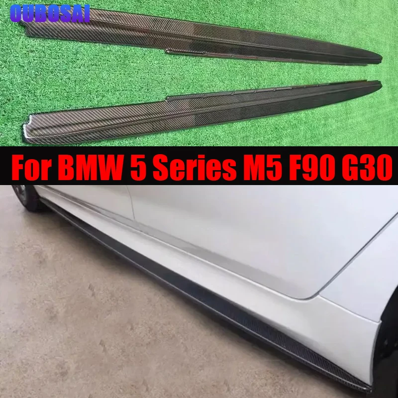 

Для BMW 5 серии M5 F90 G30 G38 Боковые пороги из углеродного волокна Разделитель Боковые юбки Чашка Крылья Фартук Боковая стена автомобильные детали