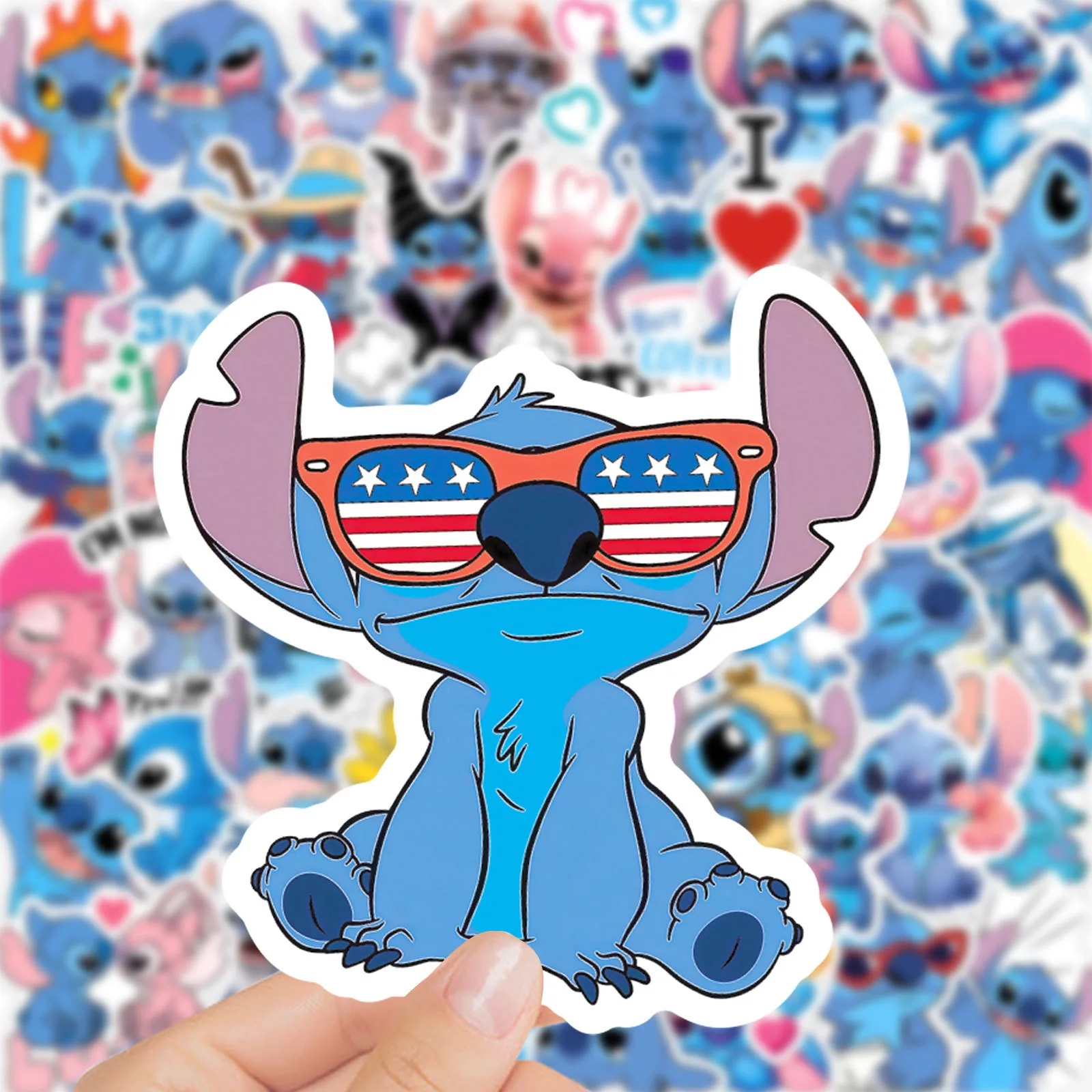 

10/50pcs Cute Cartoon Lilo Stitch Stickers Anime Movie Decals Laptop Notebook Phone Suitcase Car Decoration Sticker Kids Toys