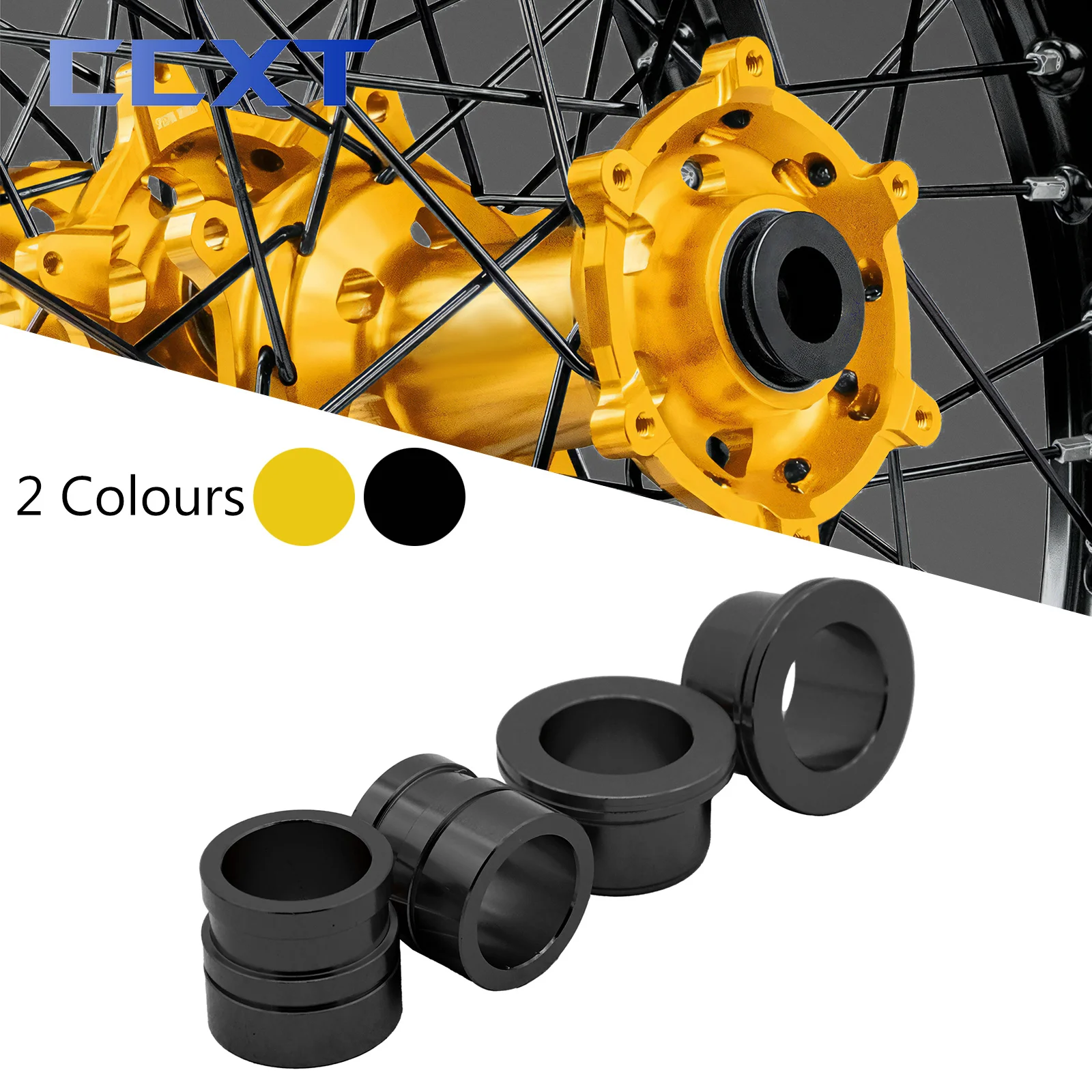 CNC Aluminum Front And Rear Wheel Hub Spacer For Suzuki RMZ250 RMZ450 RMX450Z 2005-2022 2023 2024 Motorcycle Dirt Bike Motocross