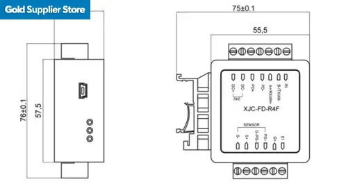 Digital module X-FD-R4F high dynamic response frequency Dynamometer