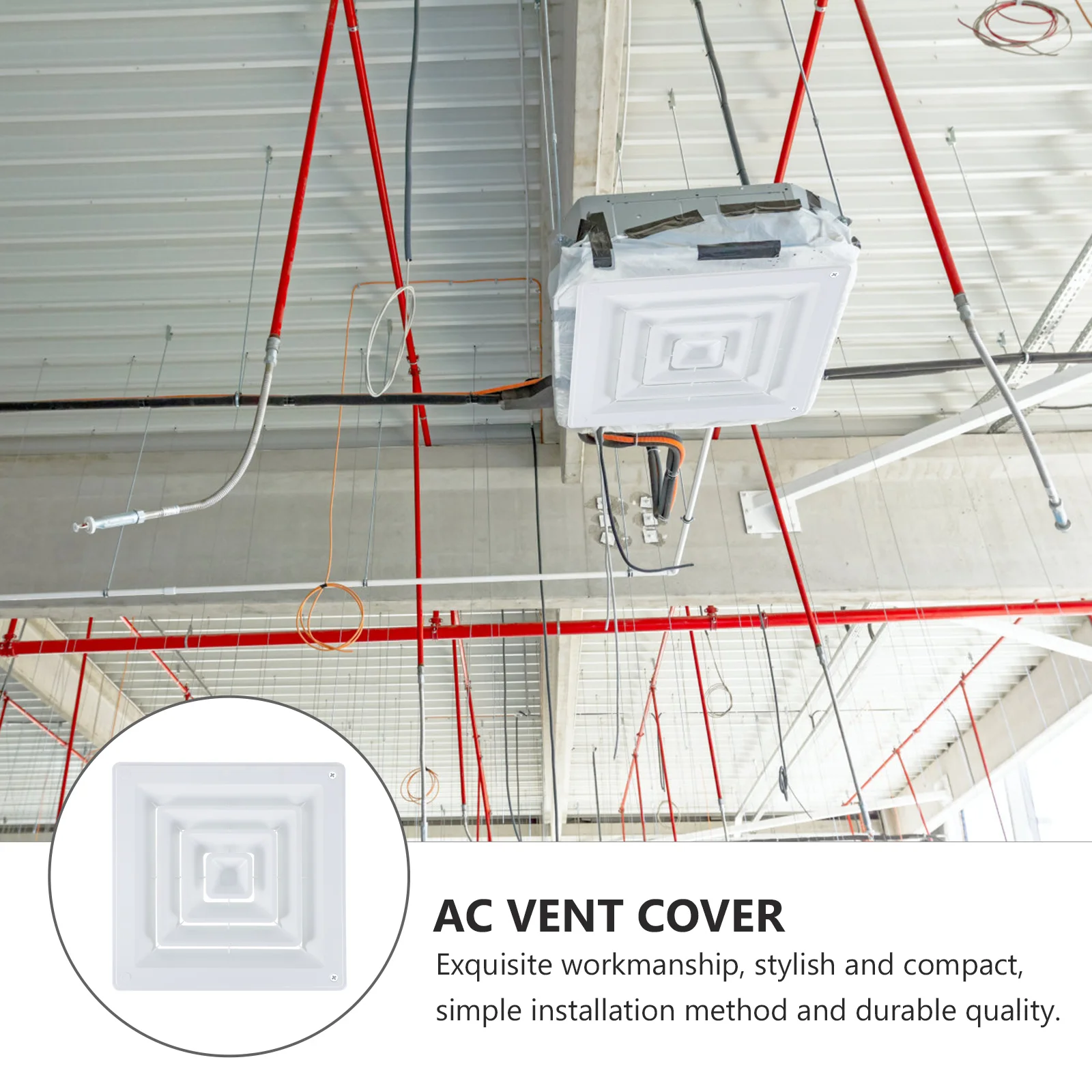 Airconditioning Power Grille Vent Cover Diffuser Conditioner Covers Abs Plastic Drop Plafondtegels