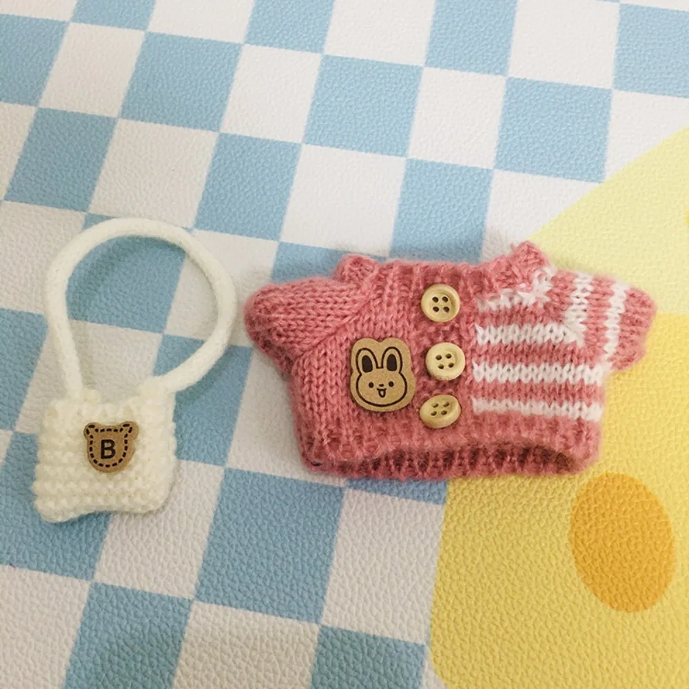 

Mini Doll'S Clothes Outfit Accessories For Korea Kpop Exo Labubu Idol V1 V2 striped sweater autumn and winter clothes Clothing