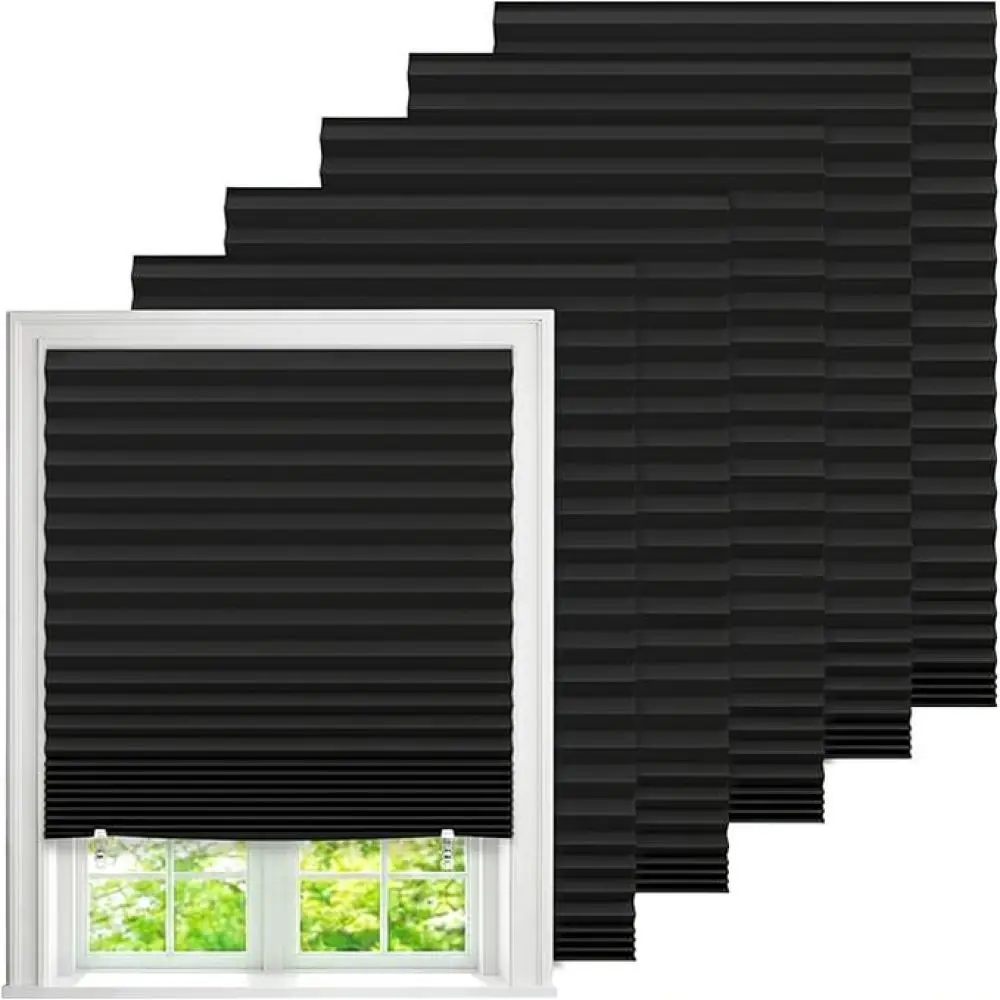 Simple Pleated Blinds For Yalan Window Shade Self Adhesive Drill Free Blackout Privacy Curtains Bedroom Living Room Decorate
