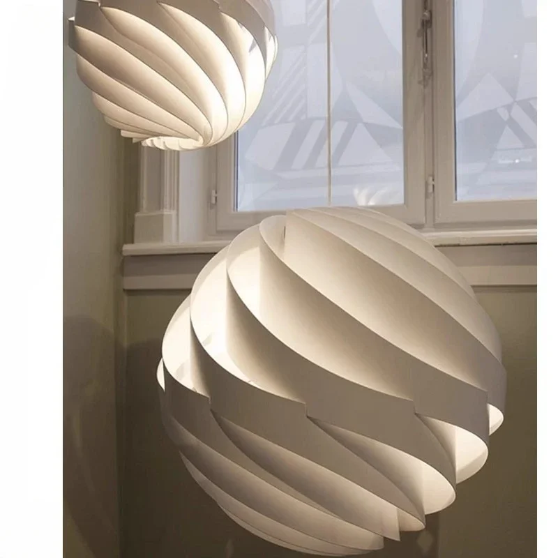 Turbo Pendant Lamp Design Globe Hanging White Lamp for Living Room Residential Bedside Lamps Home Dining Table Lights