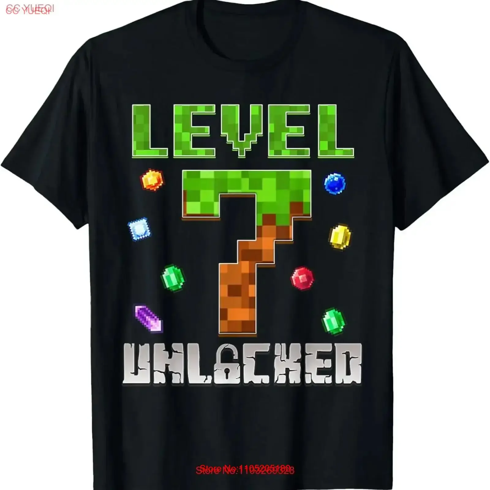 Game Pixel T Shirt vintage Washed Stylish Top For Everyday Wear Slightly streetwear designer clothes Breathable Versatile