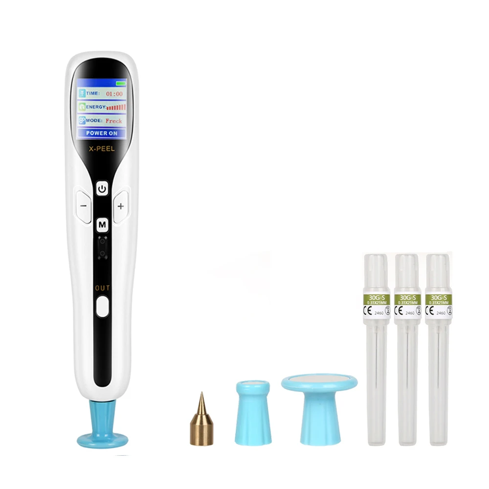 Professional 2 in 1 Ozone Plasma Pen Mole Removal LCD Eyelid Lifting Freckle Dark Spot Wart Remover Machine Tattoo Remaval Tool