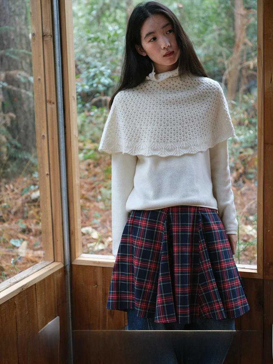 

Blueerror Women's oulder-Sle Two-Piece Warm New Year Red Knitted Sweater Full Wool Lazy Knit Winter Long Sve round Ne